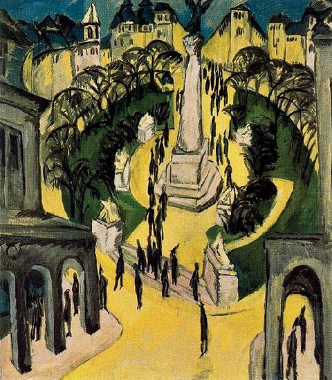 Der Belle-Alliance-Platz in Berlin, Ernst Ludwig Kirchner